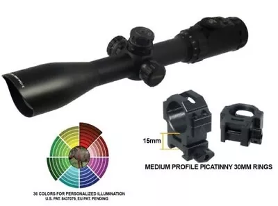 $149.88 • Buy 3-12X44 Scope UTG ACCUSHOT® Full Size  Mil-dot, 36 Color Illuminated Reticle