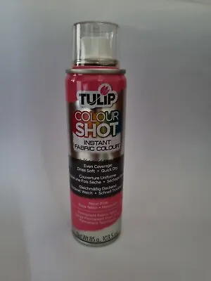 Tulip Fabric Colour Neon Pink Spray Paint Instant Washable Colour Shot • £2.90