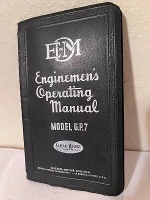 $14.95 • Buy 1951 EMD Enginemens OPERATING MANUAL Model GP7 RAILROAD BOOK 1st Edition