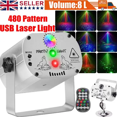 1240 Laser Patterns DJ KTV Disco Stage Party Lights RGB LED Strobe Laser Light • £19.99