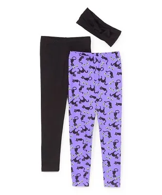 Toddler Girls’ Freestyle Revolution Purple Cat Eyes Yummy Leggings Set Size 3T • $13