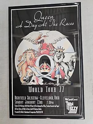 Queen Concert FRAMED Poster Richfield Coliseum 1977 • $21.99