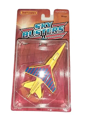 Matchbox Sky Busters Mirage Yellow 1988 MISB FREE SHIPPING • $14.99