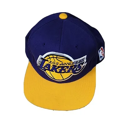 LA Lakers Mitchell And Ness Snapback Hat Mens OSFA Wool Blend Hardwood Classics • $15.10