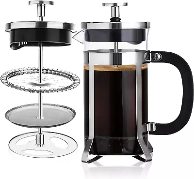 French Press Coffee Maker Mini Coffee Press Of 18/8 Stainless Steel Filter And  • $11.76