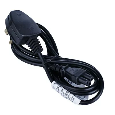 £4.40 • Buy 3 Pin UK (3 Prong Clover Leaf) Laptop Power Cable/Lead/Cord For Laptop Adapter