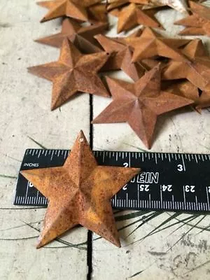 (150) Dimensional Rusty Barn Stars Star 2.25 In 2 1/4  Metal Rust 57mm * • $19.39