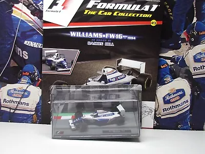 1994 WILLIAMS FW16 - DAMON HILL  - 1/43 Scale Model Car - PANINI F1  Cars 49 • £14.99