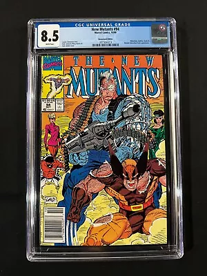 New Mutants #94 CGC 8.5 (1990) - Newsstand Edition - Wolverine & Cable App • $59.99