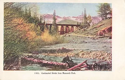 $11.99 • Buy Mammoth Park CO, Continental Divide, Embossed, Antique Undivided Back Postcard