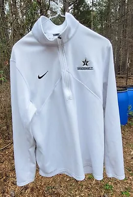 Vanderbilt University Commodores Nike Adult L 1/4 Zip Jacket Nice Shape See Pics • $20