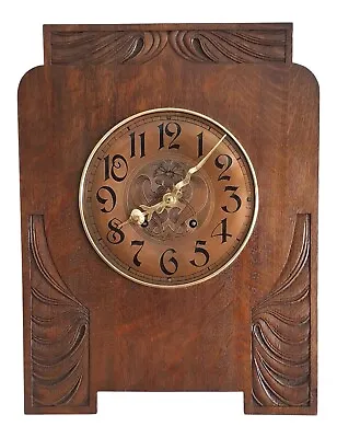 1910 Art Deco Vintage German Wood Wall Clock Lorenz Furtwängler Söhne Lfs • $1100
