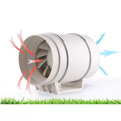 4 Inch Inline Duct Fan Tube Ventilation Fan Extractor Exhaust Blower 35W 220CFM • $38.95