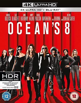 Oceans 8 (4K UHD + Blu-ray) - Brand New & Sealed Free UK P&P • £5.50