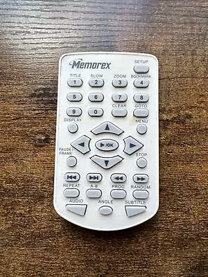 Memorex: Remote Control MVDP1085 Original For Widescreen DVD Player Tested White • $9.99