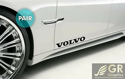 2X VOLVO Logo Decal Sticker 11  Sport Racing Stripe Emblem Car Truck Window • $11.99