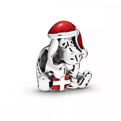Pandora  ALE 925 SILVER Eeyore Christmas Charm • £3.49