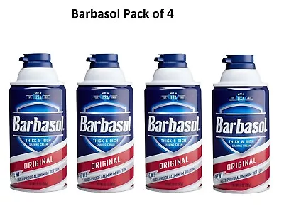 Barbasol Original Thick & Rich Shaving Cream For Men 10 Oz (Pack Of 4) • $11.99