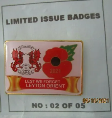 £9.99 • Buy                    Orient  Limited Edition  Coloured 2021   Poppy Badge