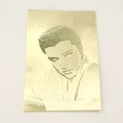 Elvis Presley Manifestations Optical Illusionary Art Gold Foil Blank Card • $15