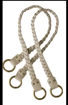 Miche Braided Fashion Handles Cream 23  With Carabiners • $5.99