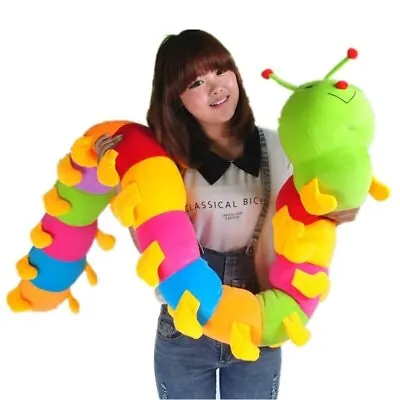 New 1pcs 50-230cm Caterpillar Doll Worm Stuffed Plush Toy Doll Hold Pillow Soft • $116.15