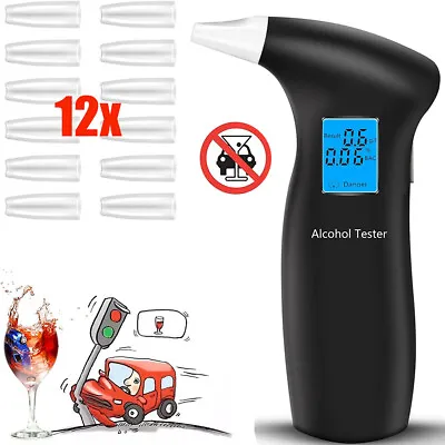 £9.95 • Buy Police Digital Breath Alcohol Analyzer Tester LCD Breathalyzer Test Detector