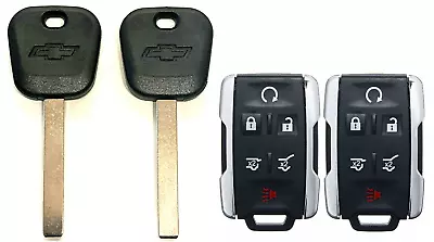 $49.99 • Buy 2 Chevtolet 2014-2019 B119 Transponder Key + 6B Remote Fob M3N-32337100 A+++