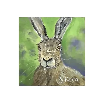 Painting On 4” X4” Canvas Panel By Kenna Rabbit • $35