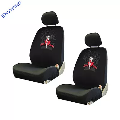 $44.78 • Buy New Front Lowback Seat Coverss Paramount Pictures Betty Boop Dress Skyline 2pc