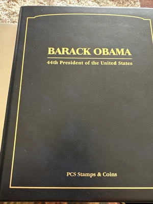 $4.99 • Buy President Barack Obama PCS Stamps Coins Medallion Album Hawaii Illinois Columbia