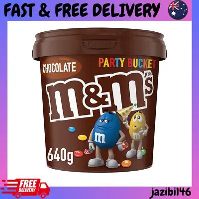 M&M's Milk Chocolate Party Size Bucket (640g) FAST AND FREE SHIPPING NEW AU. • $14.19