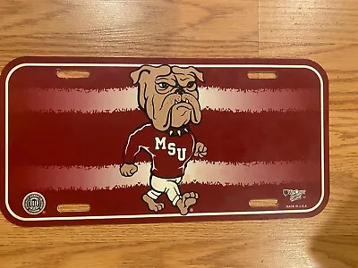 Vintage Mississippi State Bulldogs License Plate Wincraft Plastic SEC • $12