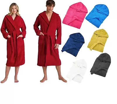Terry Towel Bath Robe Unisex Luxury Soft Egyptian Cotton Towelling Dressing Gown • £15.99