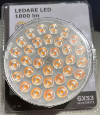 Ikea LEDARE LED Bulb GX53 1000 Lumen 2700 K Dimming Adjustable Beam NEW • $15.90