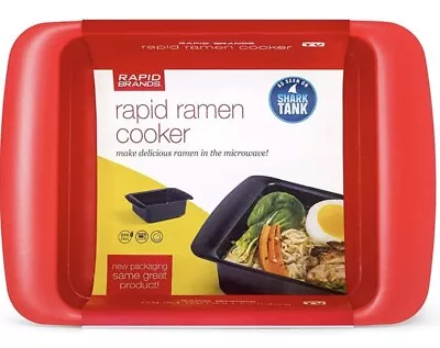 Rapid Ramen Cooker Microwave Ramen 3 Minutes BPA Free Dishwasher Safe (Red) • $9.99