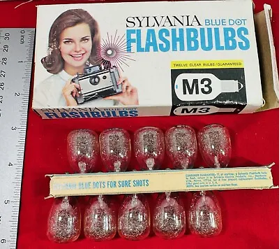 M3 Sylvania Blue Dot Flashbulbs - Qty 10 Bulbs (G) • $12.99