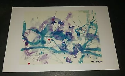 $11.95 • Buy Zao WOU-KI Watercolor Ink Porcelain Art Gallery Invitation Card 2018 Marlborough