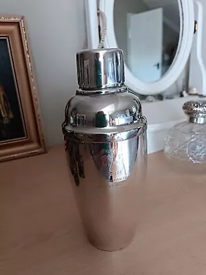£40 • Buy Vintage Silver Plated Cocktail Shaker - Regimental Message Engraved  - 1943