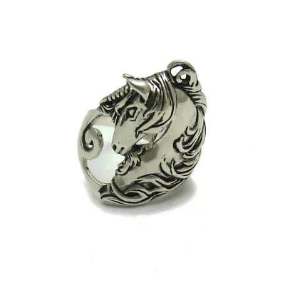 Genuine Sterling Silver Ring Hallmarked Solid 925 Horse Unicorn Handmade • £24