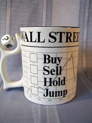 Collectible Wall Street Spinners Coffee Mug Cup Buy Sell Hold Jump  • $34.50