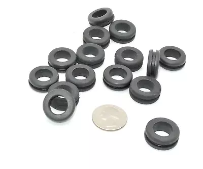 3/4  X 1/2  W 1/8  Groove Rubber Wire Grommets Cable  Tubing Panel Bushings • $10.79