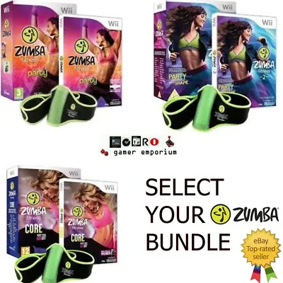 Wii Zumba - With Or Without Belt Bundle - Same Day Dispatch - Buy 1 Or More • £14.95