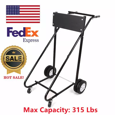 New 315 LBS Motor Stand Carrier Cart Outboard Boat Dolly Storage Pro Heavy Duty • $89.15