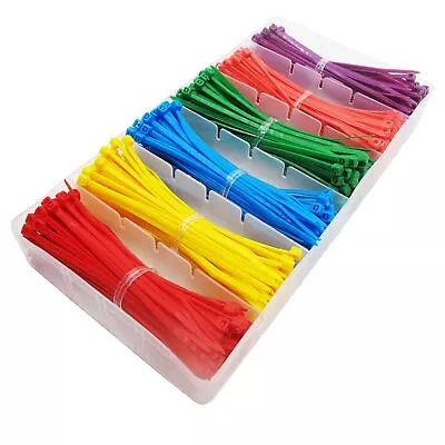 480 Pcs Multi Colored Zip Ties 4 Inch Small Cable Zip Ties For Home Office • $11.99