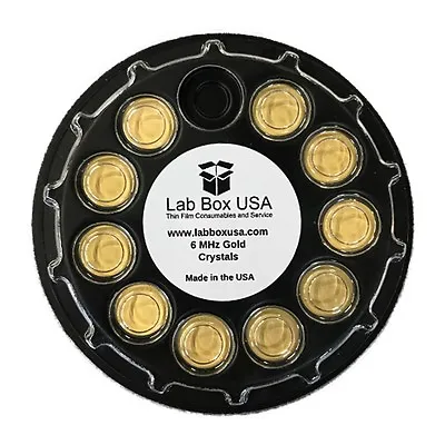 10 Pack 6 MHz Quartz Crystals Gold Inficon Style Lab Box  • $38