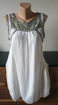 Miss Sixty White Dress Size L • £12.99