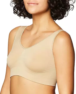 Rhonda Shear Women'S Seamless Comfort Stretch Wireless Original Ahh Bras Nud... • $49.63