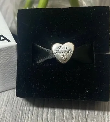 💖 Genuine Pandora Best Friends Heart Bead Charm Bracelet Gift Silver S925 ALE  • £17.10