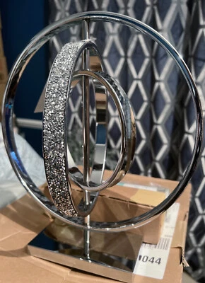 £28.90 • Buy Next Silver Harper Diamanté Gem Sculpture Decorative Ornament Contemporary BNIB